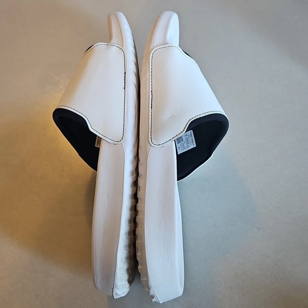 White Under Armour Slides